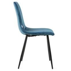 Cheap Krzeslo Golick Welurowe Granatowe 44X57X88 Cm Krzesła