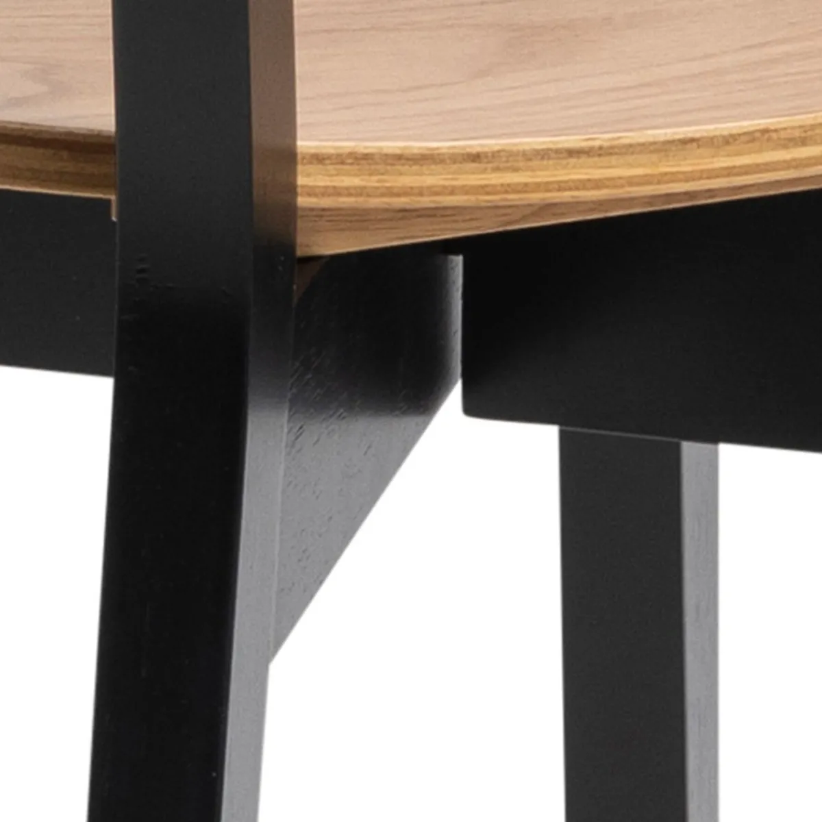 Best Sale Krzeslo Haveri! Drewniane Czarne-Naturalne 55X45X79,5 Cm Krzesła