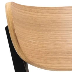 Best Sale Krzeslo Haveri! Drewniane Czarne-Naturalne 55X45X79,5 Cm Krzesła