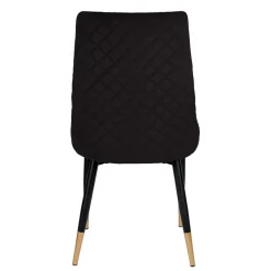 Shop Krzeslo Logan Welurowe Czarne 44X44X92 Cm Krzesła