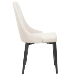 Cheap Krzeslo Louis W Tkaninie Bezowe 44X59X88 Cm Krzesła