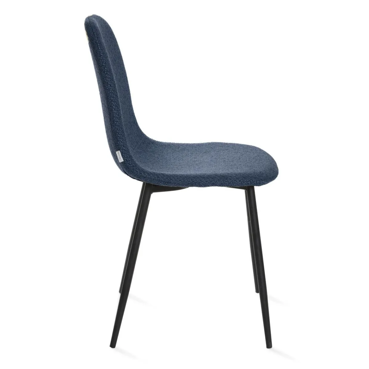 Shop Krzeslo Slank W Tkaninie Granatowe 44X52X85Cm Krzesła