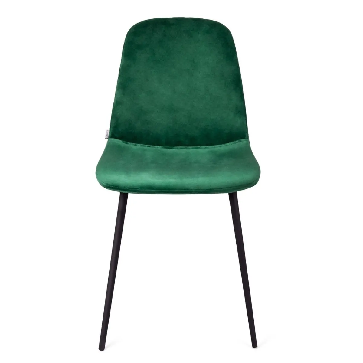 Outlet Krzeslo Slank Welurowe Zielone 44X52X85Cm Krzesła