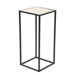Sale Kwietnik Roh Metalowy Czarny 27X27X60 Cm Kwietniki Na Balkon