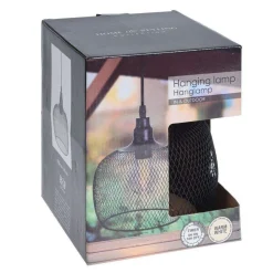 Fashion Lampa Atros Wiszaca Czarna 19X18 Cm Lampy Wiszące