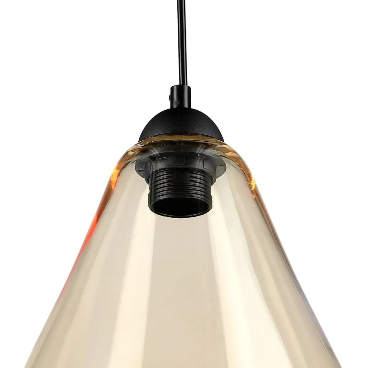 Discount Lampa Miste Wiszaca Bursztynowa 24X24X180 Cm Lampy Wiszące Pojedyncze