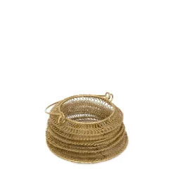 Hot Lampion Armadilo Skladany Zloty 18X16 Cm Lampiony Ogródowe