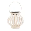 Best Lampion Solarny Fonar Metalowy Ecru 12X12X11,5 Cm Lampiony Ogródowe