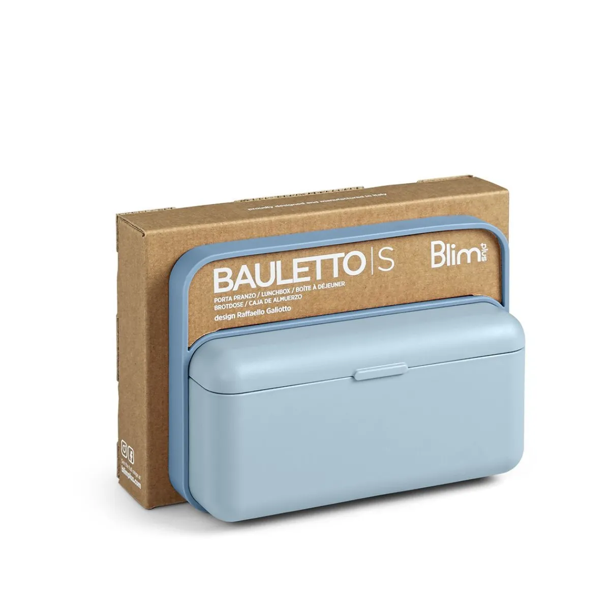 Shop Lunchbox Bauletto Niski Blekitny 18X9,5X13,5 Cm Naczynia Ogródowe I Piknikowe