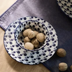 Clearance Miska Navia Granatowa W Kwiatuszki 12 Cm Naczynia Ogródowe I Piknikowe