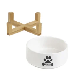 Store Miska Treats Dla Psa S Z Bambusowa Podstawa 13X7 Cm Akcesoria Dla Zwierząt