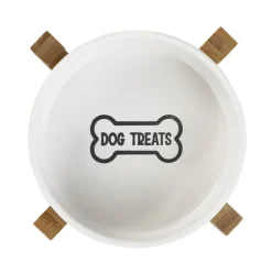 Store Miska Treats Dla Psa S Z Bambusowa Podstawa 13X7 Cm Akcesoria Dla Zwierząt