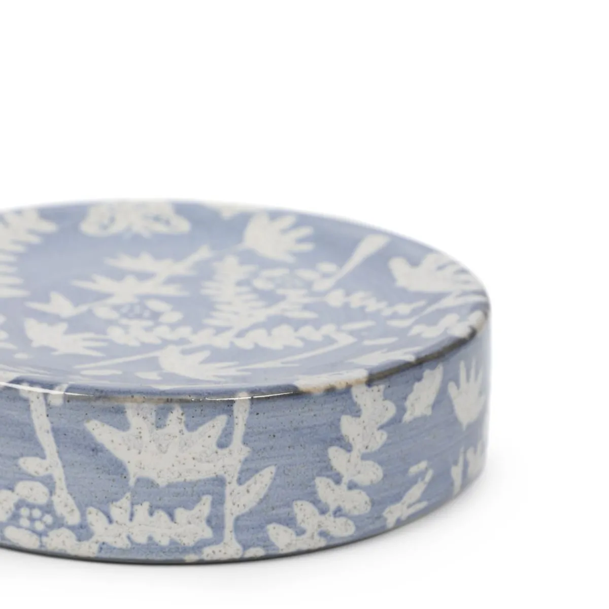Outlet Mydelniczka Mirabel Niebieska We Wzory 10X10X2,5 Cm Mydelniczki