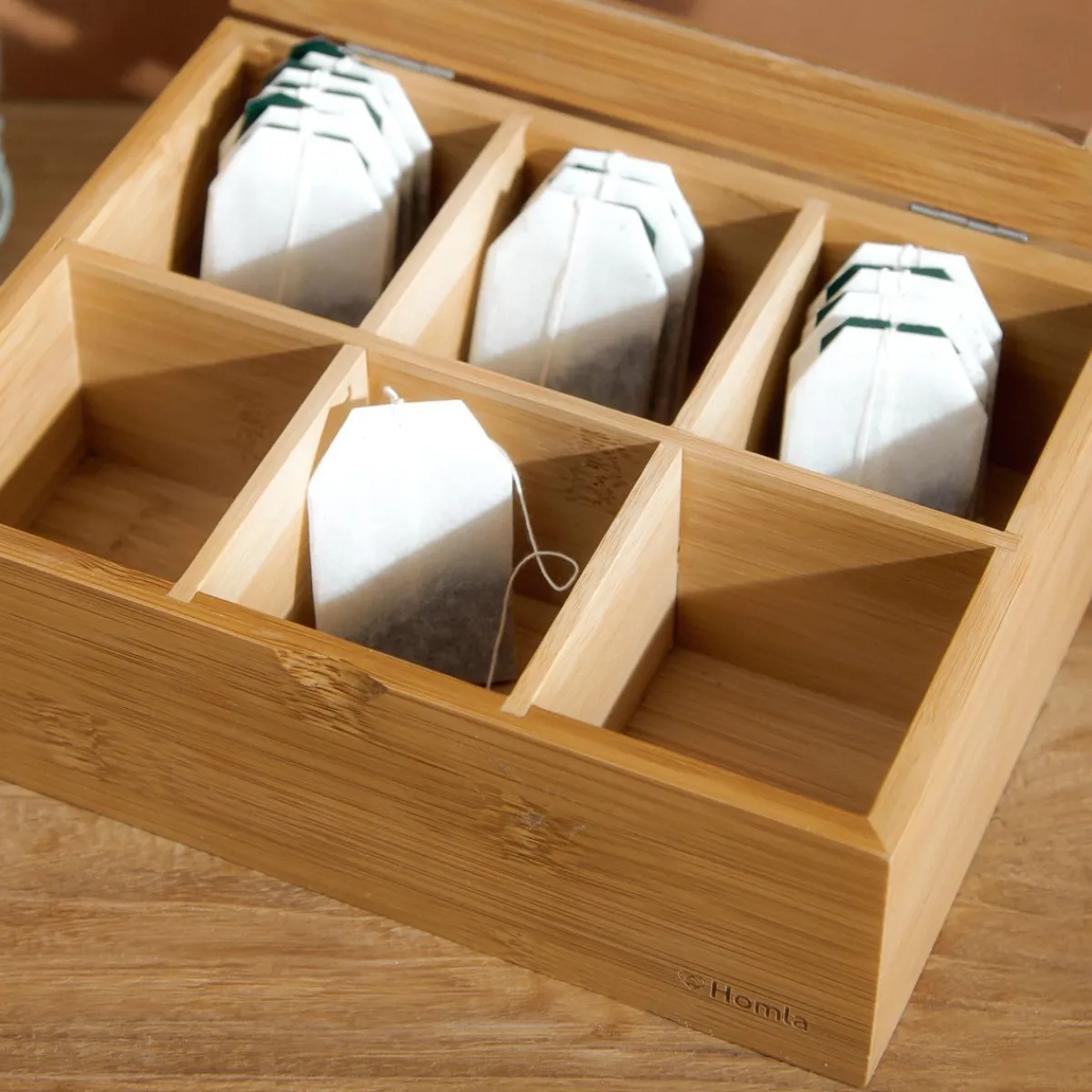 Shop Organizer Bambou Zamykany Bambusowy 21X16 Cm Organizery Łazienkowe
