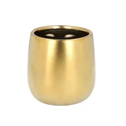 Best Sale Oslonka Face Zlota 15X14 Cm Doniczki Ogródowe