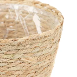 Online Oslonka Na Doniczke Lumbo Pleciona Naturalna 23X19 Cm Wazony I Donice
