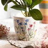 Outlet Oslonka Na Doniczke Meadow W Kolorowe Kwiaty 13X12X11 Cm Wazony I Donice