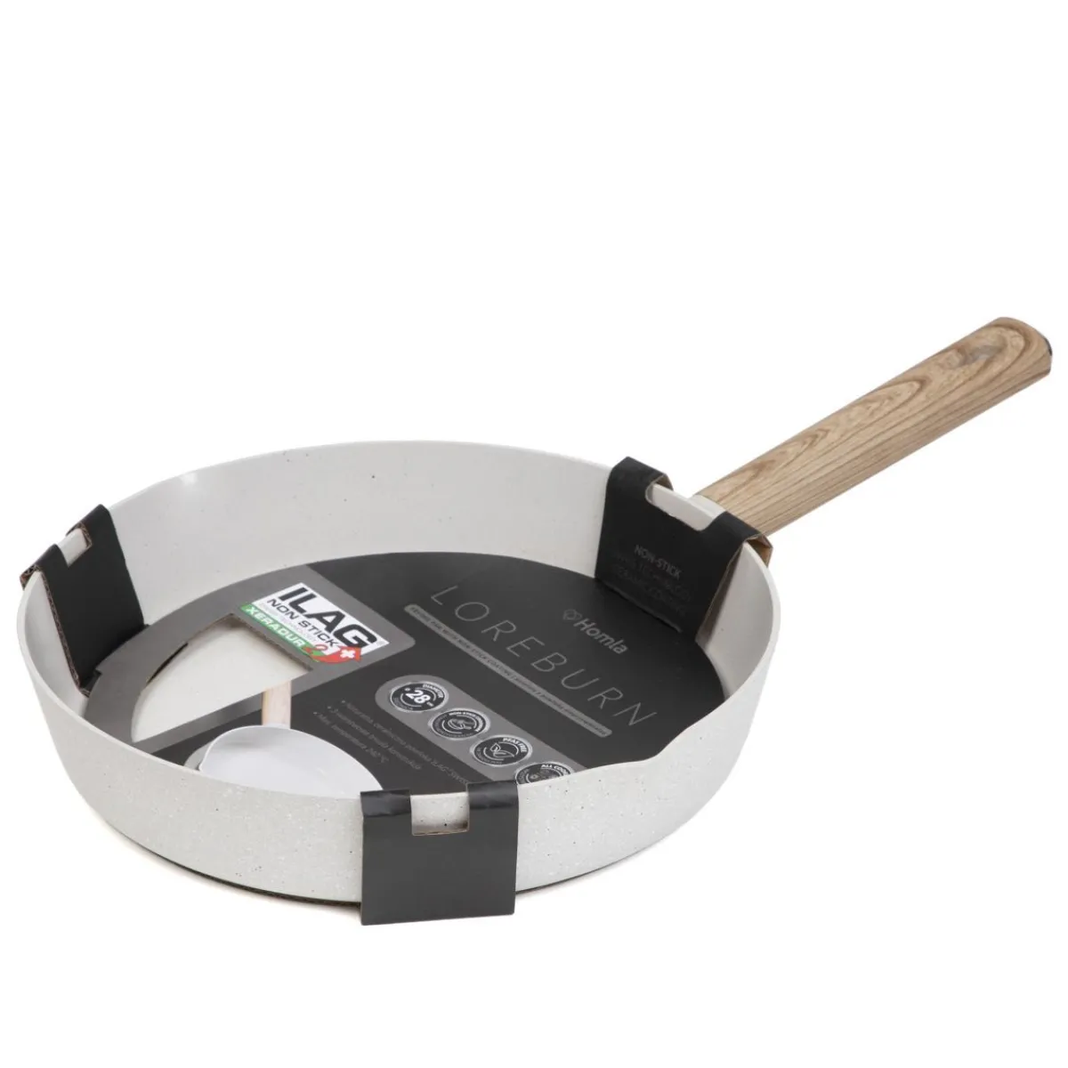 Online Patelnia Loreburn Z Powloka Ceramiczna Smietankowa 28 Cm Patelnie