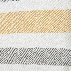 Sale Pled Baler Z Musztardowymi Fredzlami 130X170 Cm Poduszki Na Krzeslo