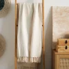 Best Sale Pled Vaffel Z Fredzlami Naturalny 130X170 Cm Poduszki Na Krzeslo