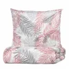 Cheap Pościel Botanical Z Mikrofibry W Rozowo-Szare Liscie 140X200 Cm + 1*70X80 Cm Pościel 140X200 Cm