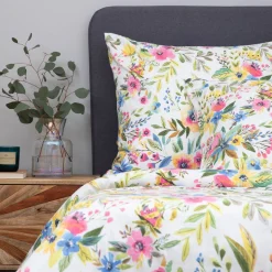 Discount Pościel Floral Z Mikrofibry W Kolorowe Kwiatki 140X200 Cm + 1*70X80 Cm Pościel 140X200 Cm