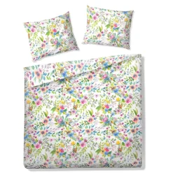 New Pościel Floral Z Mikrofibry W Kolorowe Kwiatki 160X200 Cm Pościel Z Mikrofibry