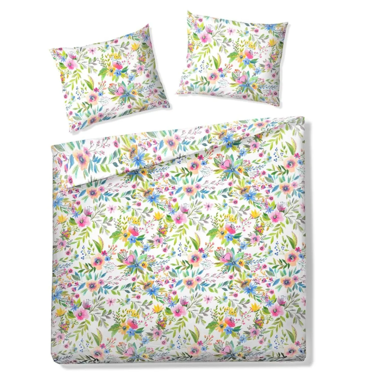 Clearance Pościel Floral Z Mikrofibry W Kolorowe Kwiatki 200X220 Cm Pościel Z Mikrofibry