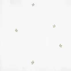 Store Pościel Hadley Bawelniana W Listki Z Zielona Lamowka 200X220 + 2*50X60 Cm Pościel Bawelniana