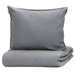 Outlet Pościel Kinsey Bawelniana Grafitowa Z Denimowym Szwem 200X220 + 2*50X60 Cm Pościel Bawelniana
