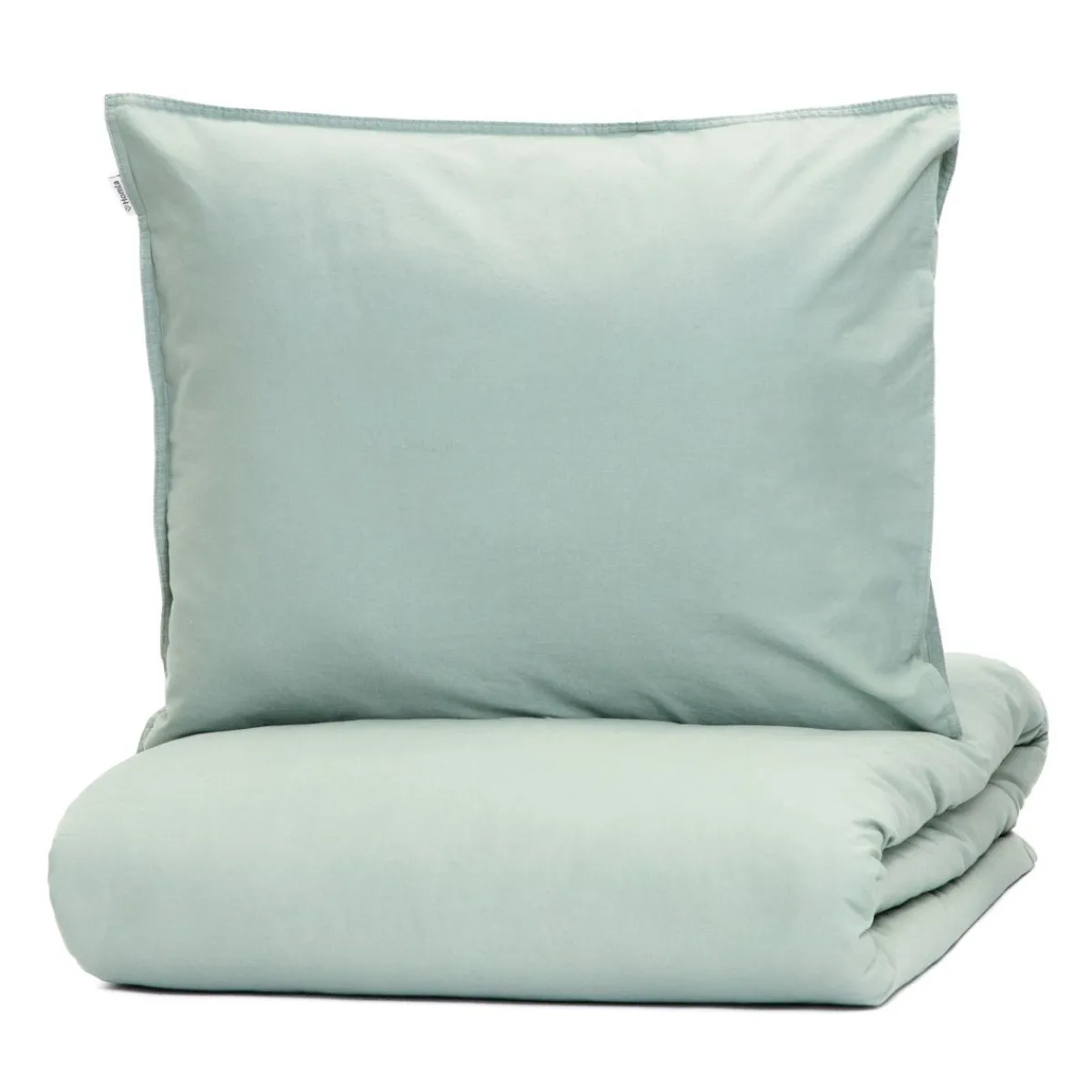 Store Pościel Kinsey Bawelniana Mietowa Z Denimowym Szwem 160X200 + 2*50X60 Cm Pościel Bawelniana