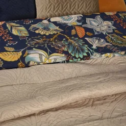 Fashion Pościel Otamo Z Mikrofibry W Liscie I Kwiaty 200X220 Cm Pościel Z Mikrofibry