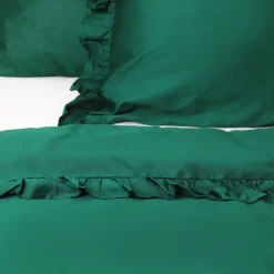 Cheap Pościel Selin Satynowa Ciemnozielona 160X200 Cm Pościel Bawelniana