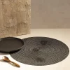 Sale Podkladka Do Jadalni Skine Czarna 38 Cm Podkładki Pod Talerze