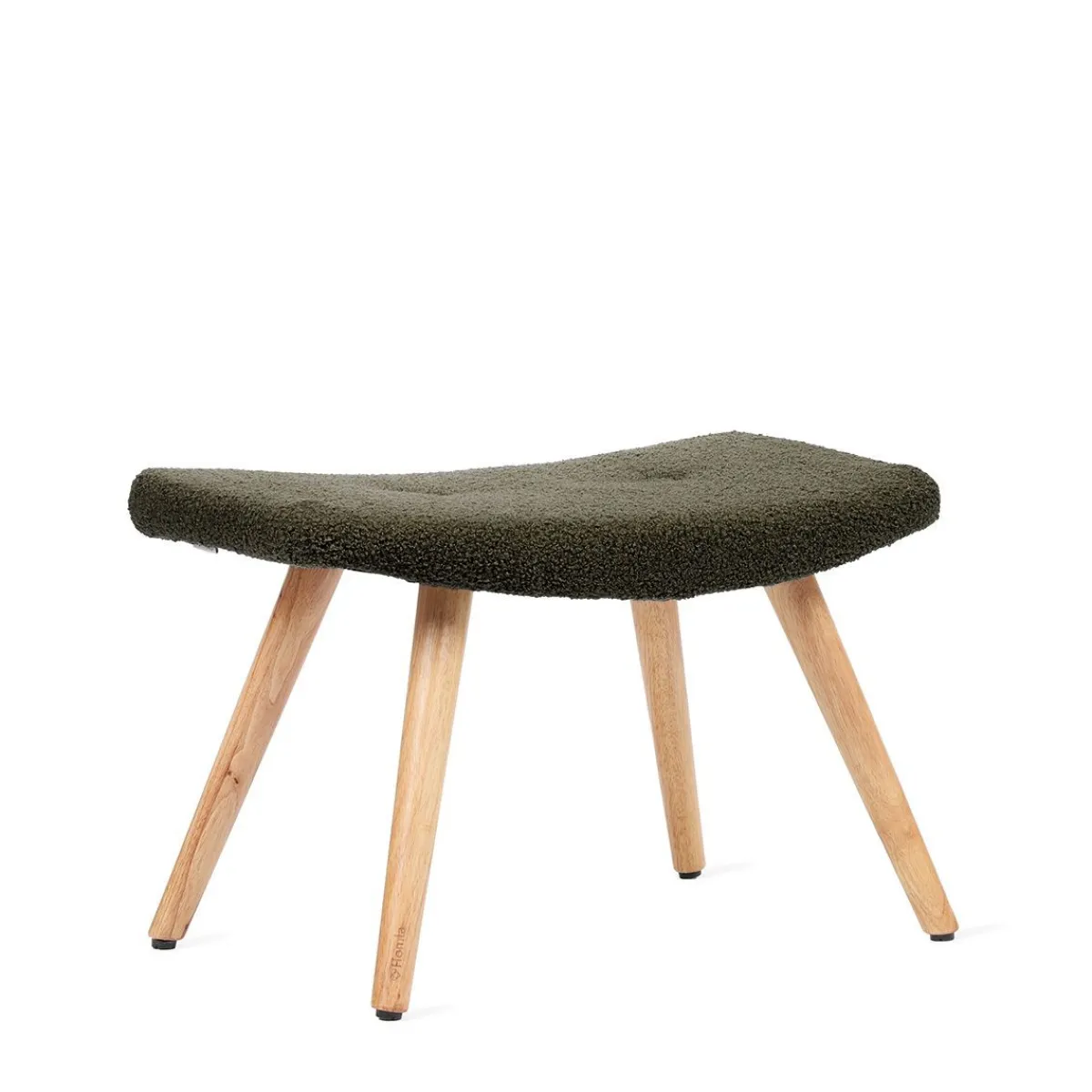 Flash Sale PodNożek Moss Teddy Boucle W Tkaninie Teddy Zielony 61X41X38 Cm Podnóżki