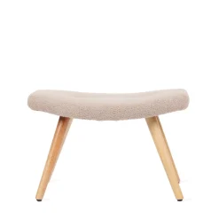 Store PodNożek Moss Teddy Boucle W Tkaninie Teddy 61X41X38 Cm Podnóżki