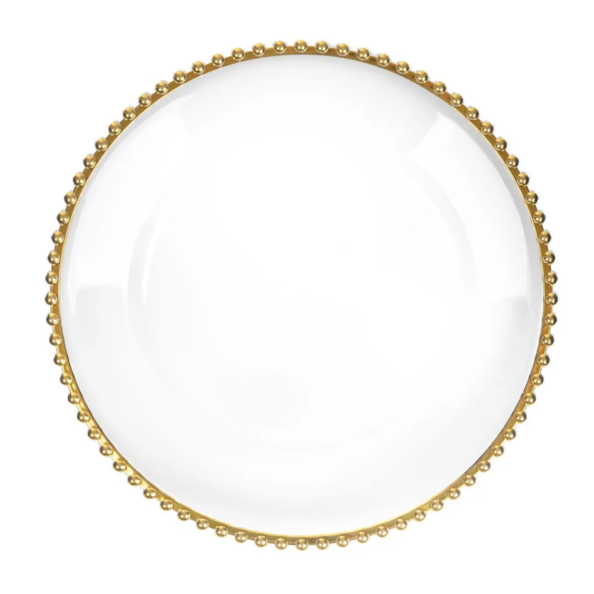 Discount Podstawka Golden Rant Pod Talerz Ze Zlota Obwodka Kulki 33Cm Talerze