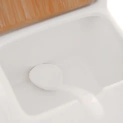 Discount Pojemnik Fincan Porcelanowy Z Lyzeczka 10X10X10 Cm Pojemniki Na Żywność