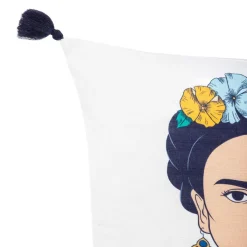 Cheap Poszewka Frida Kahlo Z Granatowymi Fredzlami 45X45 Cm Poszewki Na Poduszki
