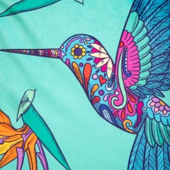 Discount Poszewka Frida Kahlo Z Kolibrami Turkusowa 45X45 Cm Poszewki Na Poduszki