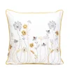 Clearance Poszewka Minca W Wyszywane Kwiaty 45X45 Cm Poduszki Na Krzeslo