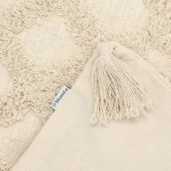 Flash Sale Poszewka Monto Bezowa Z Fredzlami I Zdobieniami 45X45 Cm Poduszki Na Krzeslo