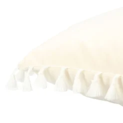 Store Poszewka Urda Ecru Z Fredzlami 45X45 Cm Poduszki Na Krzeslo