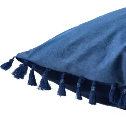 New Poszewka Urda Granatowa Z Fredzlami 45X45 Cm Poduszki Na Krzeslo