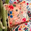 Shop Poszewka Vier W Kwiatowy Wzor Z Fredzlami 45X45 Cm Poduszki Na Krzeslo