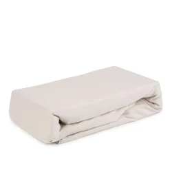 Store Przescieradlo Claire Jersey Bezowe 160X200 Cm Prześcieradła