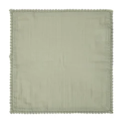 Discount Serwetka Elin Muslinowa Z Koronkowa Lamowka Pistacjowa 40X40 Cm Serwetki