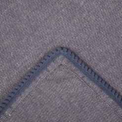 Store Serwetka Melange Granatowa Z Lamowka Kuleczkowa 45X45 Cm Serwetki