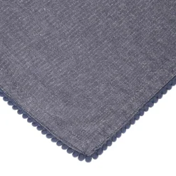 Store Serwetka Melange Granatowa Z Lamowka Kuleczkowa 45X45 Cm Serwetki
