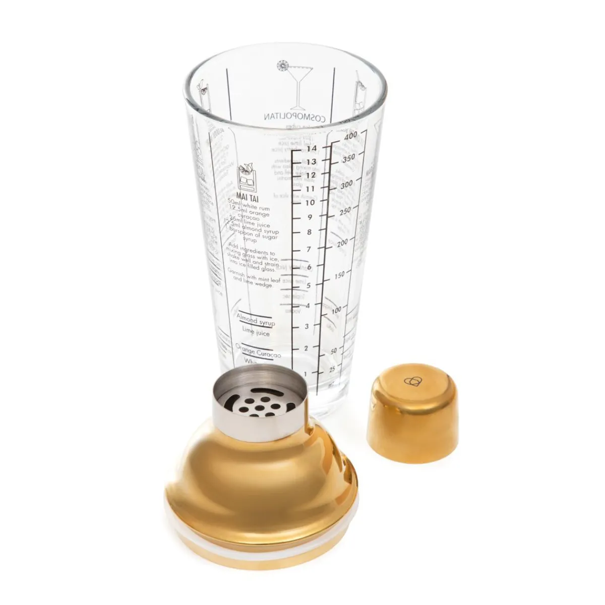 Best Sale Shaker Alcole Ze Zlotym Wieczkiem 0,4 L Akcesoria Barowe